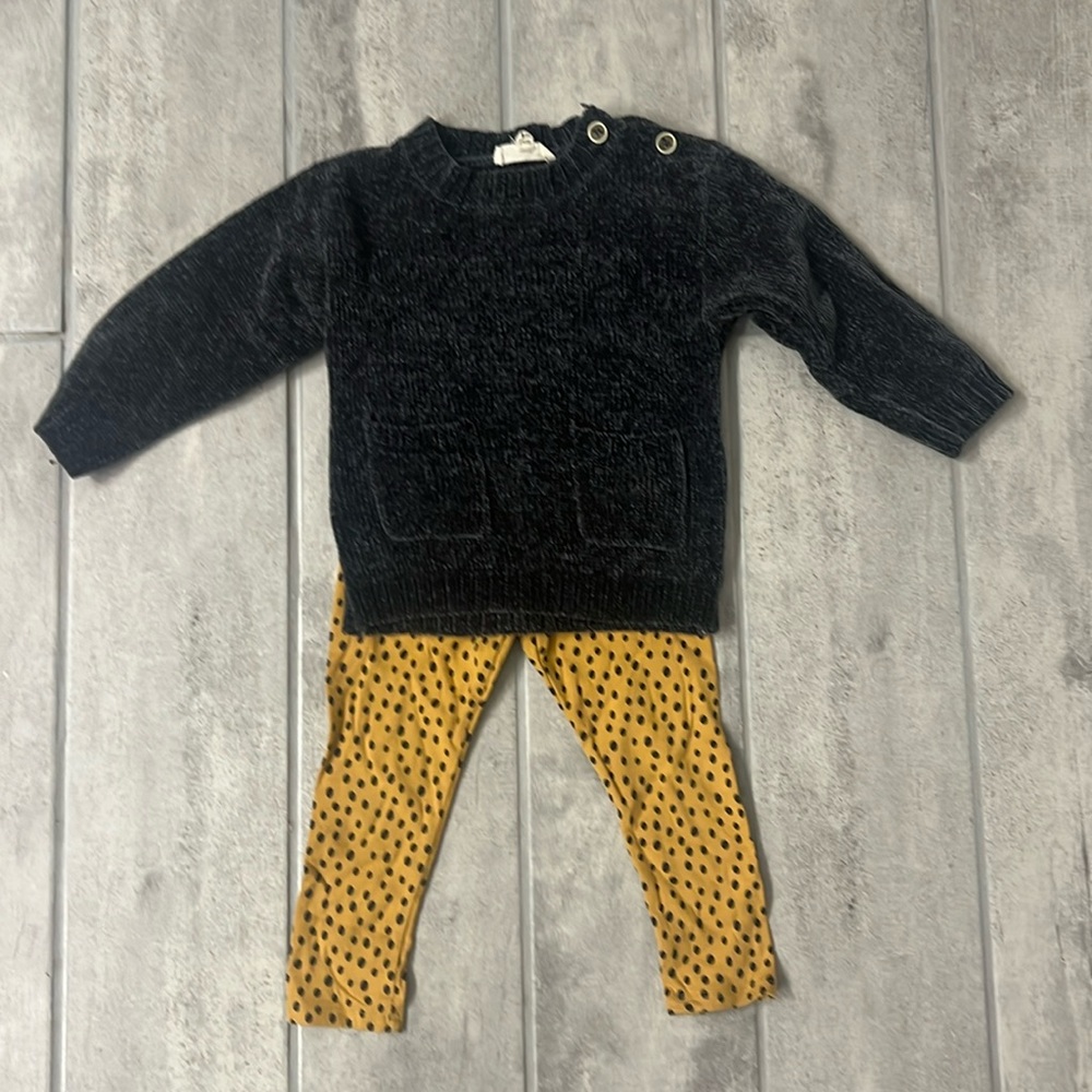 Jessica Simpson Sweater + Legging Set Girls 24 Months